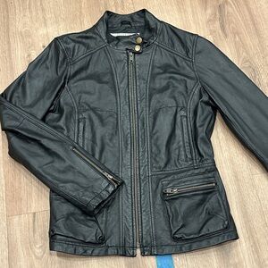 Rezrekshn by Esther Chin Black Leather Women's Jacket